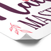 爪、 ネイルテックネイルアーティスト爪、 ネイルマスター引用文作業 ポスター (角)