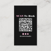 爪、 ネイルテックネイルアート名刺 名刺 (裏面)