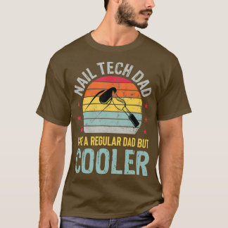 爪、 ネイルテックパパギフトマニキュリストネイリスト Tシャツ