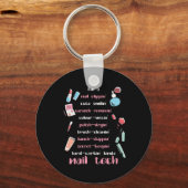 爪、 ネイルテックビューティシアンフィンガーネイル爪、 ネイルテックギフト キーホルダー (正面)