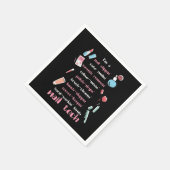 爪、 ネイルテックビューティシアンフィンガーネイル爪、 ネイルテックギフト スタンダードカクテルナプキン (角)