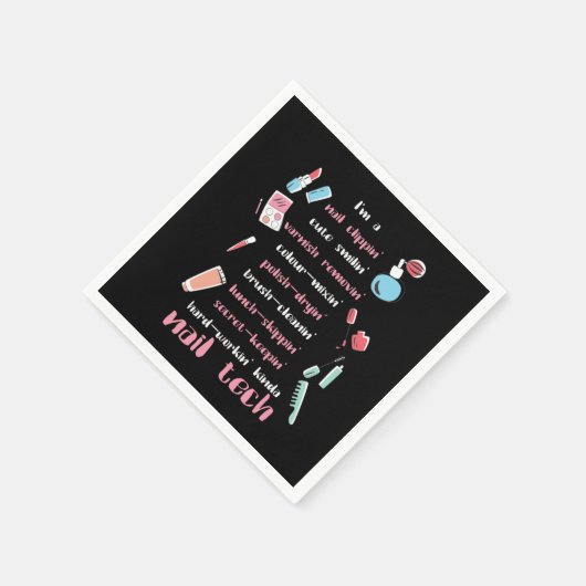 爪、 ネイルテックビューティシアンフィンガーネイル爪、 ネイルテックギフト スタンダードカクテルナプキン (角)