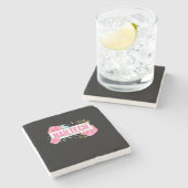 爪、 ネイルテックフラワー ストーンコースター (横)