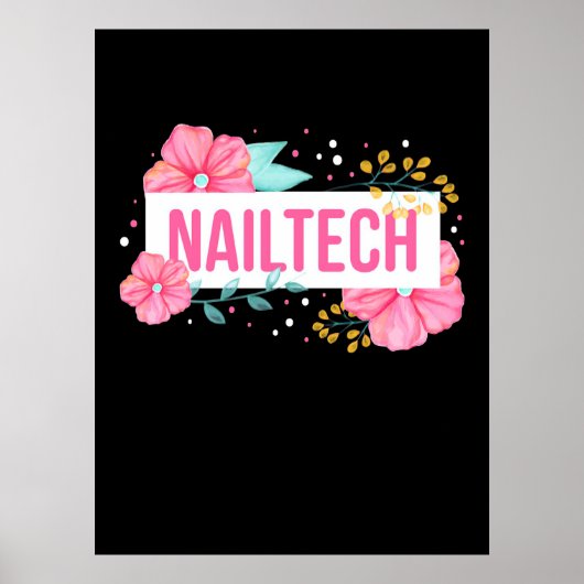 爪、 ネイルテックフラワー ポスター (正面)