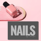 爪、 ネイルテックプロフェッショナルサロングレータイポグラフィ 名刺