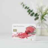 爪、 ネイルテックポーランドクレジットカードのデビット名刺 名刺 (スタンド正面)