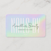 爪、 ネイルテックマニキュリストアーティストホログラフィーモダン 名刺 (正面)