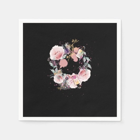 爪、 ネイルテックマニキュリストマニキュアネイルアート化粧品B スタンダードカクテルナプキン (正面)