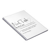 爪、 ネイルテック定義ノートブック ノートブック (右側)