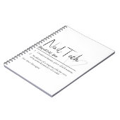 爪、 ネイルテック定義ノートブック ノートブック (左側)