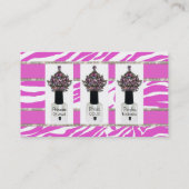 「爪、 ネイルテックDiva」ネイリスト名刺 名刺 (裏面)