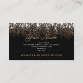 爪、 ネイルデザイナールミナンスゴールデングリッターグラムスターズ 名刺 (裏面)