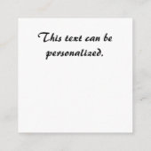 爪、 ネイルデザインアクリルフローラ名刺 エンクロージャーカード (裏面)