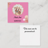 爪、 ネイルデザインアクリルフローラ名刺 エンクロージャーカード (正面/裏面)