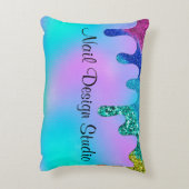 爪、 ネイルデザインスタジオ装飾用クッション アクセントクッション (裏面(縦))