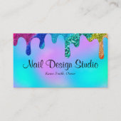 爪、 ネイルデザイン名刺 名刺 (正面)