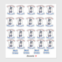 爪、 ネイルトリミング犬のシール