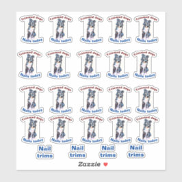爪、 ネイルトリミング犬のシール シール