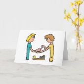 爪、 ネイルバーサロン技術者 カード (黄色い花)