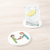 爪、 ネイルバーサロン技術者 コースター (側面)