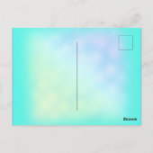 爪、 ネイルバー美しいスタジオホログラフィックシルバーダイヤモンド ポストカード (裏面)