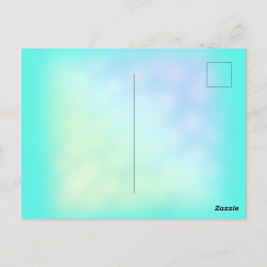 爪、 ネイルバー美しいスタジオホログラフィックシルバーダイヤモンド ポストカード (裏面)