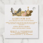 *~*爪、 ネイルヒールBarcode QRコードありがとうギフトラベル フェイバータグ (裏面)