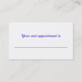 爪、 ネイルファンキーポーランド 予約カード (裏面)