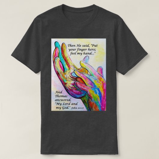 爪、 ネイルプリント Tシャツ (デザイン正面)