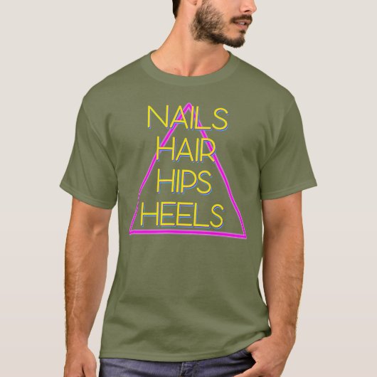 爪、 ネイルヘアお尻ズヒールディヴァ Tシャツ (正面)