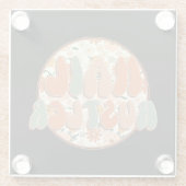 爪、 ネイルホイスラー爪、 ネイルテックフローラ ガラスコースター (裏面)