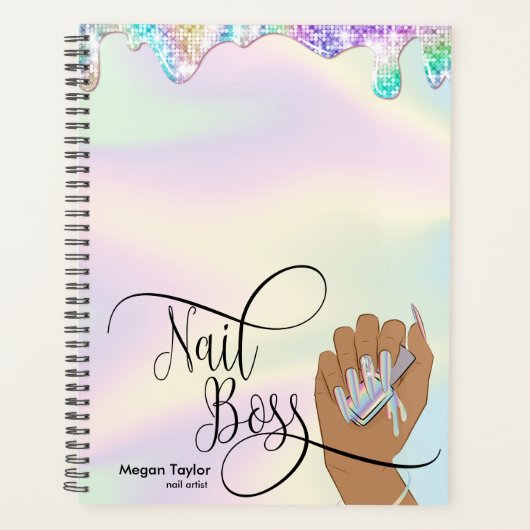 爪、 ネイルボス,ネイリスト，長い爪、 ネイル，マニキュア プランナー手帳 (正面)