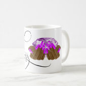 爪、 ネイルボス、ネイリスト、長い爪、 ネイル、マニキュアC コーヒーマグカップ (正面右)