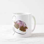 爪、 ネイルボス、ネイリスト、長い爪、 ネイル、マニキュアC コーヒーマグカップ (正面右)