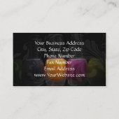 爪、 ネイルポーラカラフルンドボトル、ネイルサロン 名刺 (裏面)