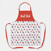 爪、 ネイルポーラパーソナライズされたンドスパ及びサロンエプロン エプロン (正面)