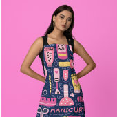 爪、 ネイルポーランスタイリッシュドボトルマニキュリストサロン エプロン