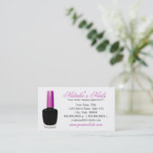 爪、 ネイルポーランドの名刺 名刺 (スタンド正面)