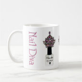 爪、 ネイルポーランドアンドアートディバマグ コーヒーマグカップ (左)