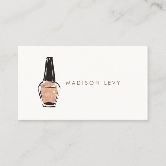 爪、 ネイルポーランドアーティストボーティシャンサロン 予約カード (正面)