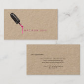 爪、 ネイルポーランドウォメンズボーティシャンサロンアポイントメント 予約カード (正面/裏面)