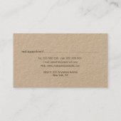 爪、 ネイルポーランドウォメンズボーティシャンサロンアポイントメント 予約カード (裏面)