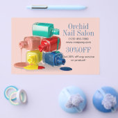 爪、 ネイルポーランドエステティシャンネイルサロン価格表 チラシ (シングル)