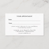 爪、 ネイルポーランドカラーセットネイルサロンアポイントメントカード 予約カード (裏面)