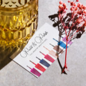 爪、 ネイルポーランドカラーセットネイルサロン名刺 名刺