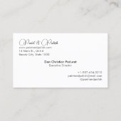 爪、 ネイルポーランドカラーセットネイルサロン名刺 名刺 (裏面)