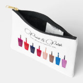 爪、 ネイルポーランドカラーセットネイルサロン アクセサリーポーチ (見開き)