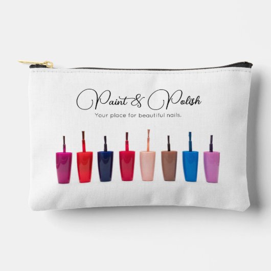 爪、 ネイルポーランドカラーセットネイルサロン アクセサリーポーチ (正面)