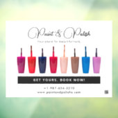 爪、 ネイルポーランドカラーセットネイルサロン ウィンドウサイン (シート3)