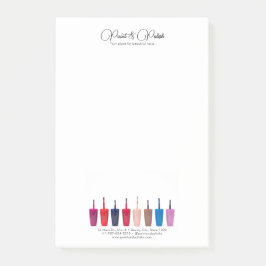 爪、 ネイルポーランドカラーセットネイルサロン ポストイット